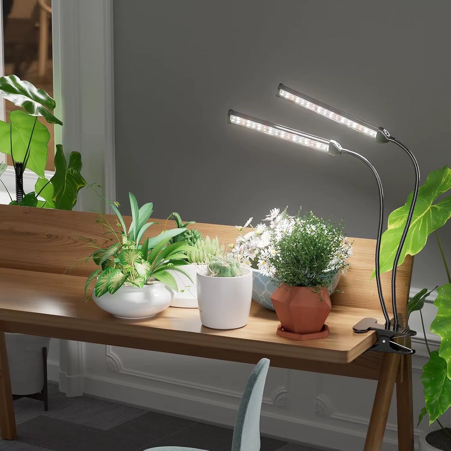 USB Clip Flat Tube LED Grow Light Full Spectrum 6000K 5V Phyto Lamp Indoor Greenhouse Fleshy Flowers Plants Growth Lighting