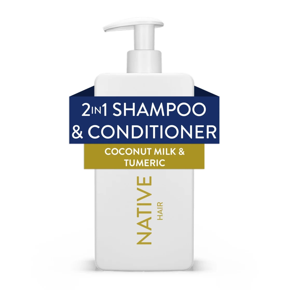 Curls Care 2In1 Shampoo and Conditioner, Coconut Milk & Tumeric, 16.5 Oz
