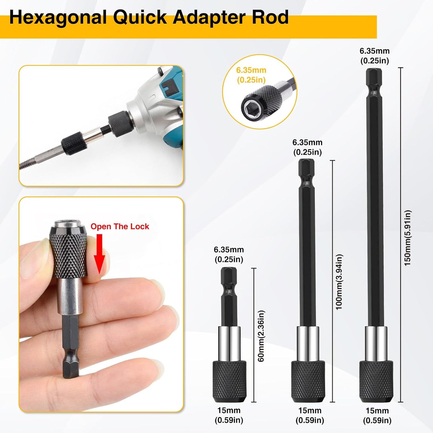 38Pcs Flexible Drill Bit Extension, 105° Right Angle Drill, Bit Holder, Hex Socket Adapter, Bendable Drill Bit Extension, Bit Holder Extension Screwdriver Bit Kit