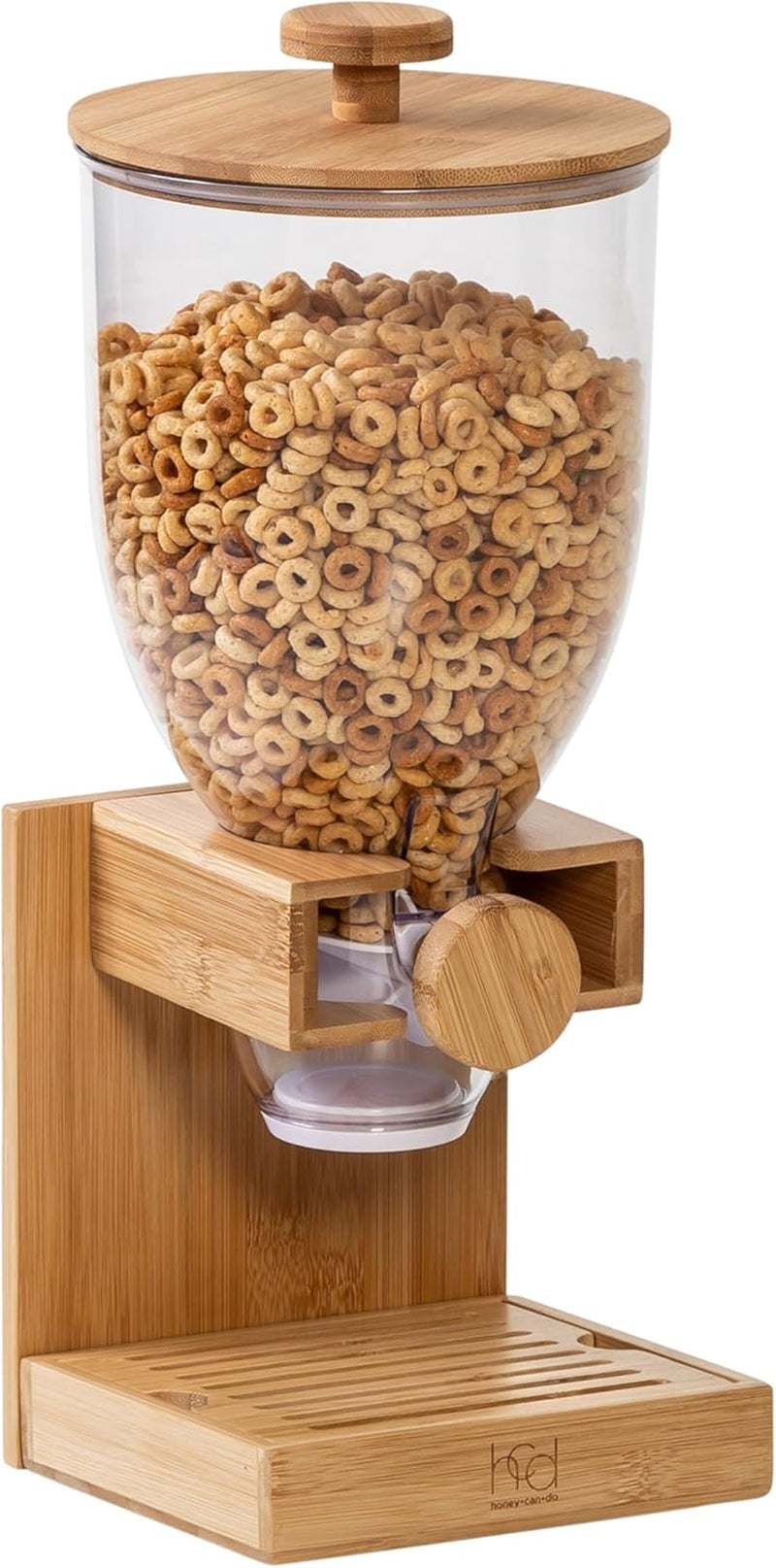 Bamboo Cereal Dispenser, Food Storage Container for Pantry, Kitchen Counter, Organization and Storage KCH-09867 Natural
