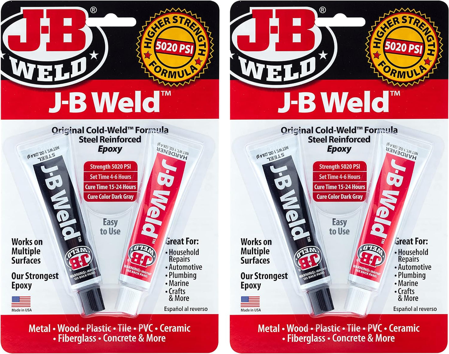 JB-Weld 8265S Original Cold-Weld Steel Reinforced Epoxy - 2 Oz.