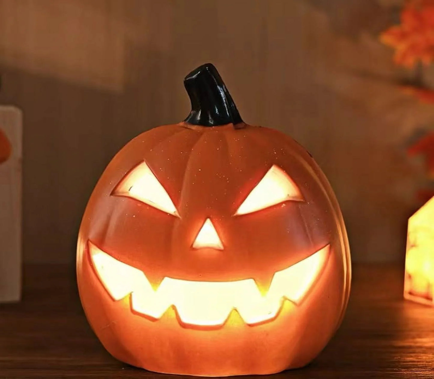 Decoration Clearance! Pumpkin Decorations, Decor, Led Pumpkin Lights Light up Jack O Lantern Pumpkin Figurine Lantern for Indoor Outdoor