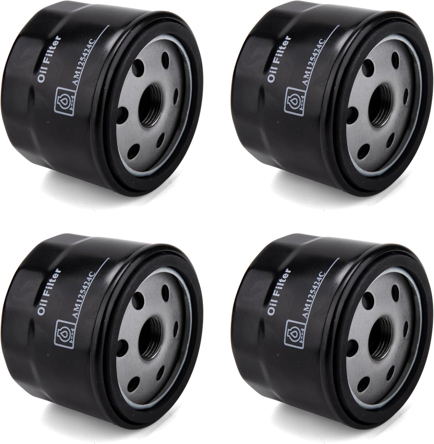 (4PACK)AM125424 Oil Filter Replacement for John Deere Am125424C,Compatible with John Deere AM39687 AM119567 AM125424 LG4153 LG492932S GY20577
