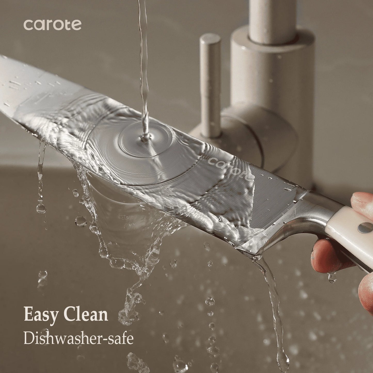 14 Pcs Knife Set with Wooden Block Stainless Steel Knives with Ergonomic Handle, Forged