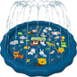 3-In-1 Splash Pad, Sprinkler for Kids & Baby Pool for Learning – Toddler Sprinkler Pool, 60’’ outside Water Toys – “From a to Z” Outdoor Play Mat for Babies & Toddlers