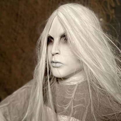 5.6 Ft. Rising Ghost Woman by Tekky, Sound Activated Halloween Animatronic