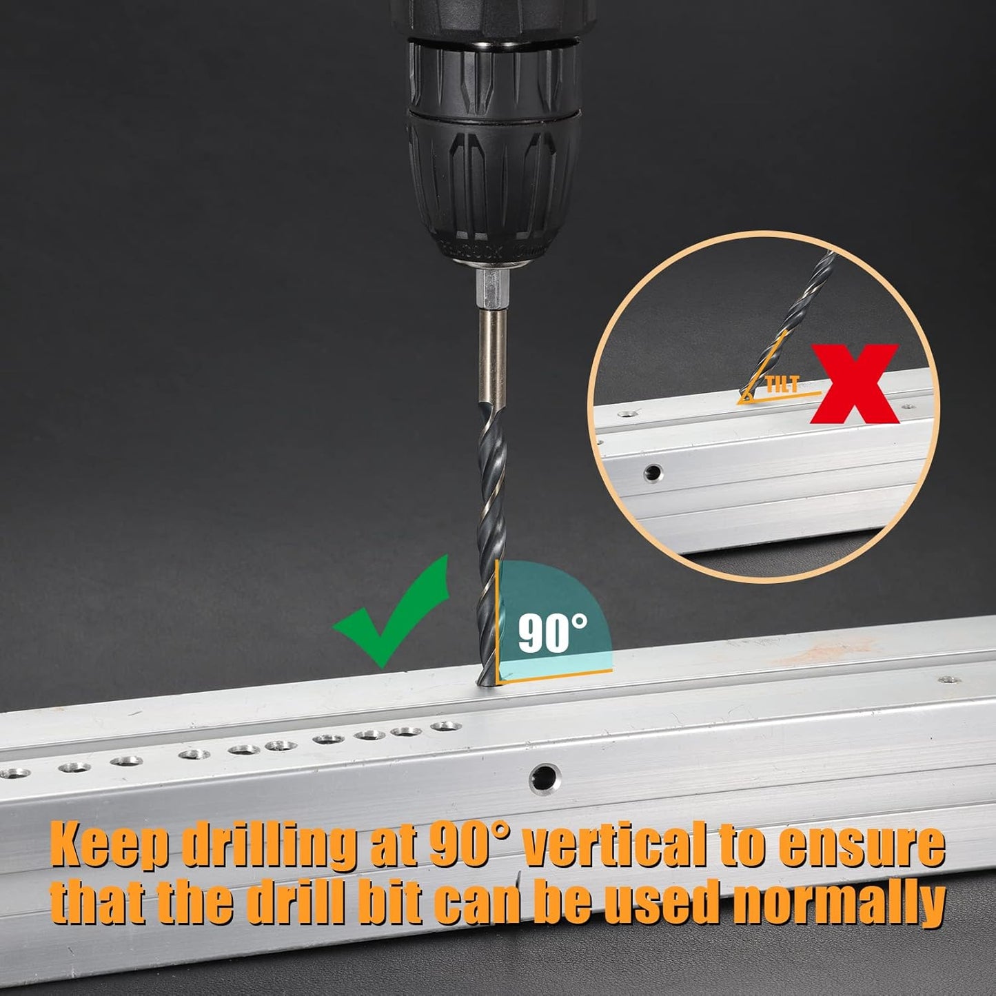 Hex Shank Cobalt Metric Drill Bit Set 15 PCS (1.5Mm-8Mm), Quick Change High Speed Steel Impact Driver Hex Drill Bits for Metal, Steel, Wood, Plastic, Aluminum Alloy