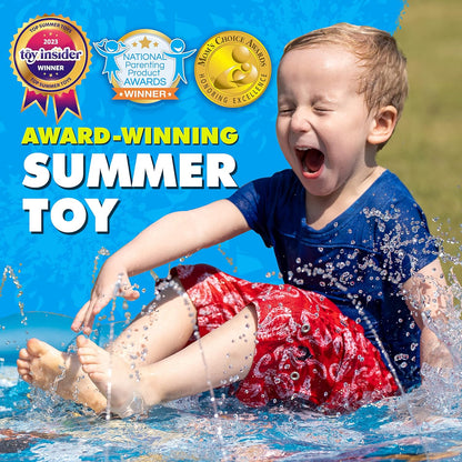 3-In-1 Splash Pad, Sprinkler for Kids & Baby Pool for Learning – Toddler Sprinkler Pool, 60’’ outside Water Toys – “From a to Z” Outdoor Play Mat for Babies & Toddlers