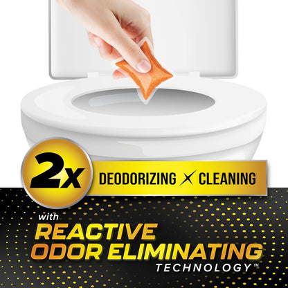 TST MAX RV Toilet Treatment Drop-Ins - Control Unwanted Odors & Break down Waste and Tissue - Safe Septic Tank Treatment - Orange Scent, 30-Pack (41183)