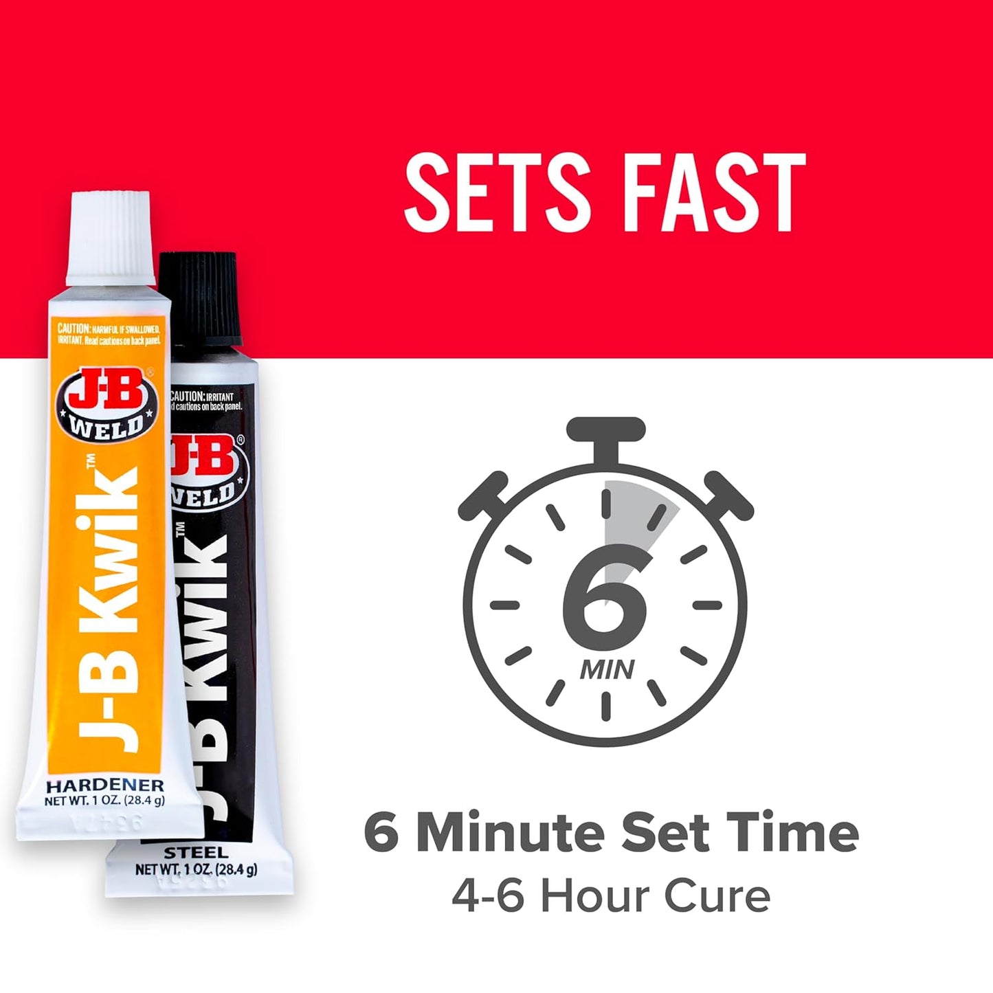 8276 Kwikweld Quick Setting Steel Reinforced Epoxy - Dark Grey 2 Oz