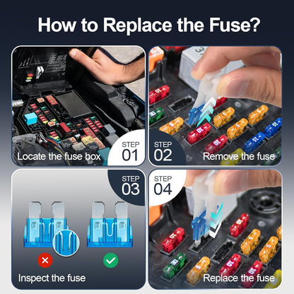 300Pcs Car Fuse Assortment Kit, 160 Mini Blade Fuses Automotive + 90 Standard Auto Fuses + 50 Micro + Puller – Replacement for RV Camper Boat Truck (2Amp 3A 5A 7.5A 10A 15A 20A 25A 30A 35A 40A)