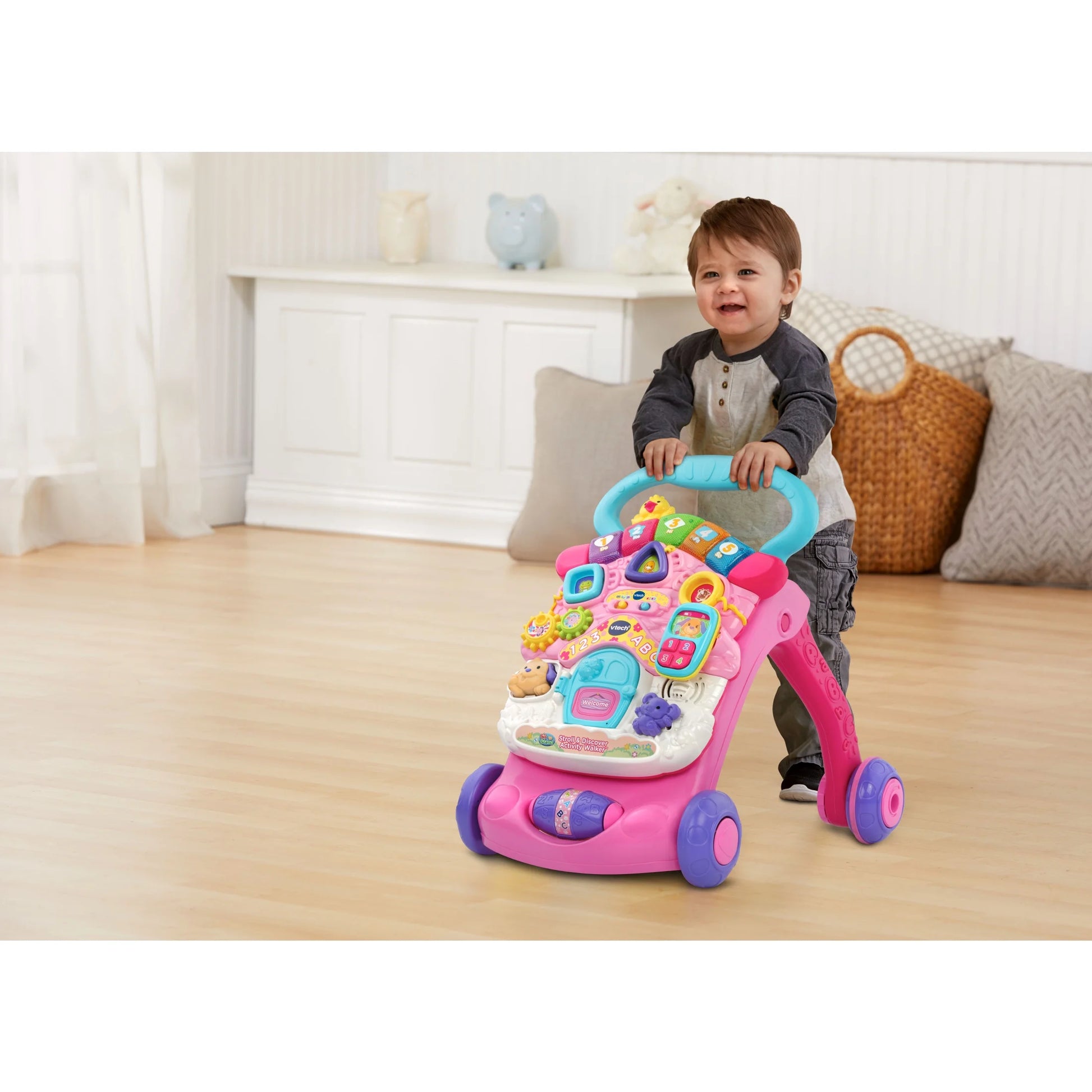 Stroll & Discover Activity Walker - Pink with Accessories, Baby and Toddler Toys