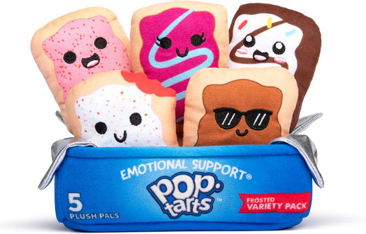 Pop-Tarts™ Emotional Support by Relatable, Snack-Inspired Pals, Full of Bite-Sized Plushies and Cute Stuff, Unexpected Funny Gifts for Loved Ones, Includes 5 Plush Pals with Plush Box