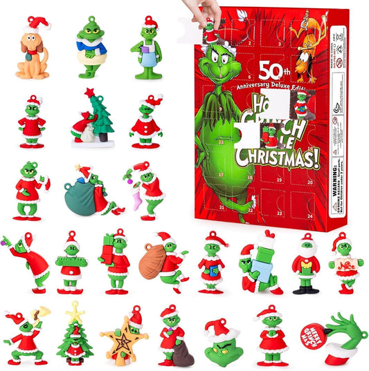 Christmas Advent Calendar 2025, 24 Day Countdown Calendar with 24 Pcs Doll Collectible for Kids Adult Teens