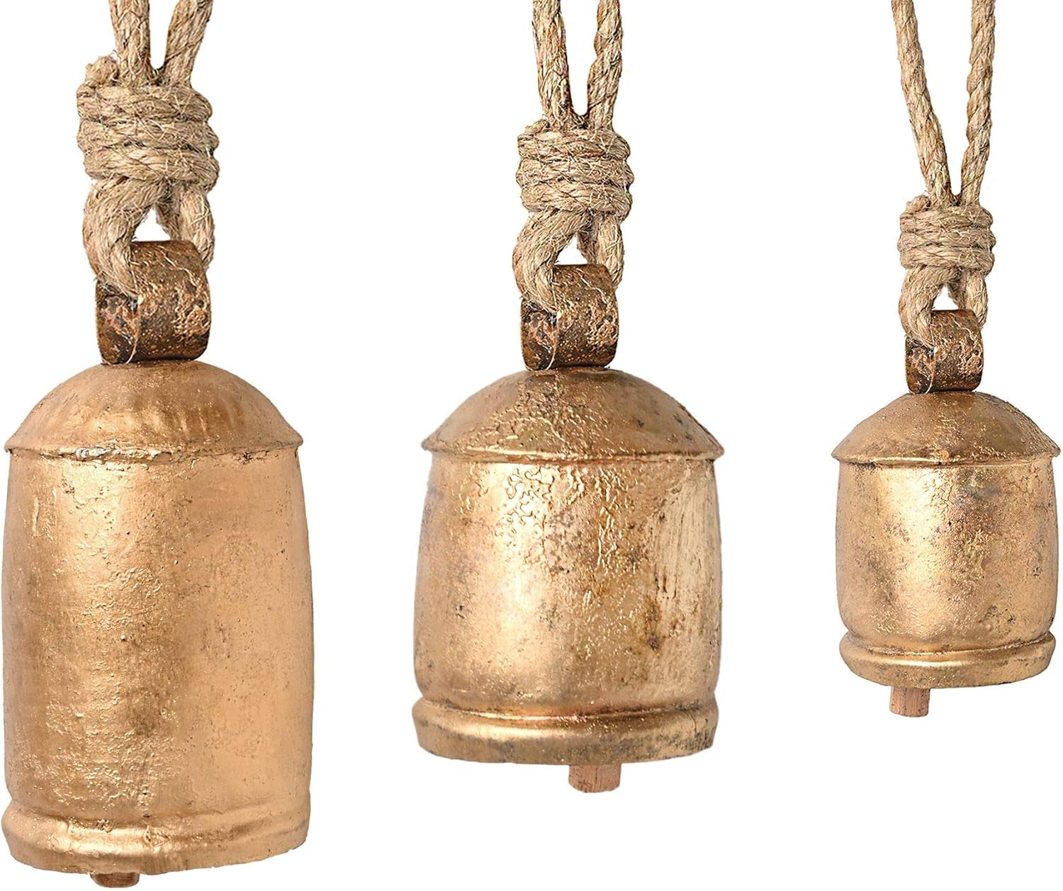 Set of 3 Hanging Harmony Bells Garden Rustic Relaxing Tranquil Wind Chimes