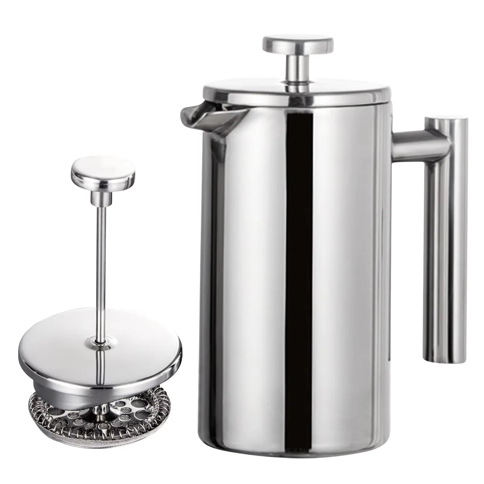 350Ml/800Ml/1000Ml Coffee Maker Pot French Press Coffee Maker Stainless Steel Double Walled Insulated Coffee Maker Pot