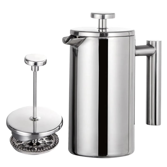 350Ml/800Ml/1000Ml Coffee Maker Pot French Press Coffee Maker Stainless Steel Double Walled Insulated Coffee Maker Pot