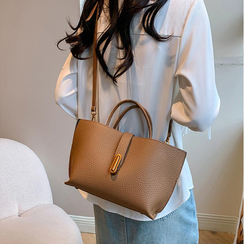 Women'S Elegant Solid Color Handbag Fashionable Crossbody Bag for Daily Use Casual Trendy Versatile High-Quality Daily Elegant Commuter Bag Casual Shoulder Bag Do Not Wash