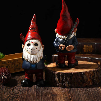 Halloween Decorations Outdoor, Horror Decor Garden Gnome Statue