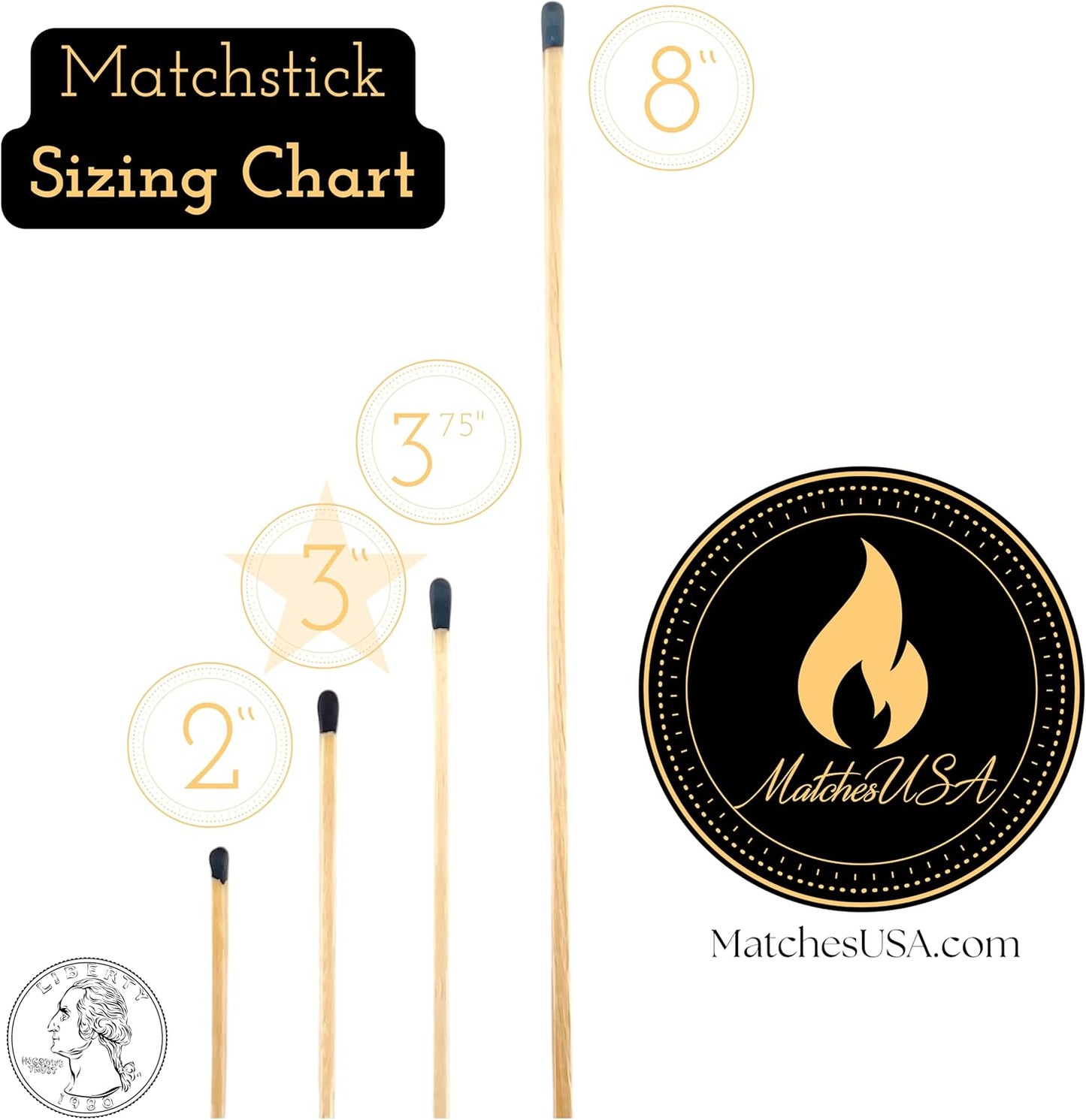 Includes Matches! | Helix Shaped Glass Matches Cloche | Spiral Decorative Match Holder Jar for Candles Set Display (Black Matches)