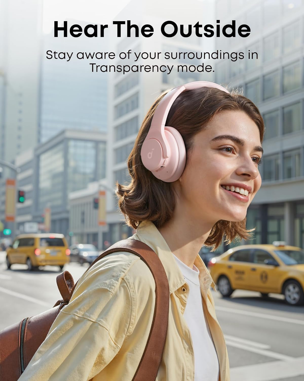 by  Q20I Hybrid Active Noise Cancelling Headphones, Wireless Over-Ear Bluetooth, 40H Long ANC Playtime, Hi-Res Audio, Big Bass, Customize via an App, Transparency Mode (Pink)