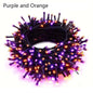 LED Purple Orange Halloween String Lights Fairy Lights Outdoor for Terrace Garden Street Home Christmas New Year Party Decor