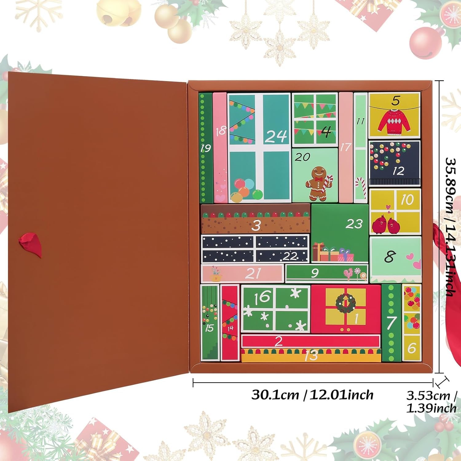 Makeup Advent Calendar 2025, 24 Days Christmas Gift Makeup Sets for Women,  2025 Xmas Countdown Calendar Full Makeup Kits Beauty Makeup & Cosmetic for Teens, Girls Gift