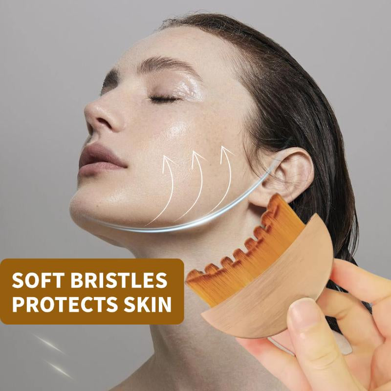 Lymphatic Contour Face Brush for Jawline & Chin Sculpting – Dry Brushing Massager for Lymphatic Drainage & Facial Fatigue Relief, Ergonomically Designed to Fit the Skin Precisely (1PCS) Beauty Roller Daily