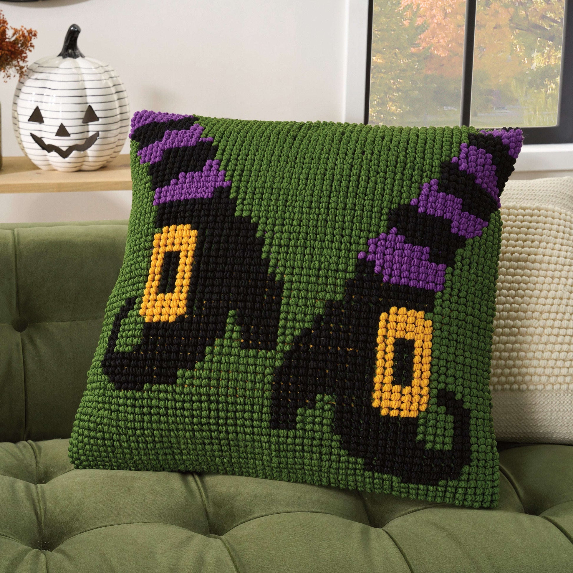 Mina Victory Loop Halloween Pillow, 22” X 22"