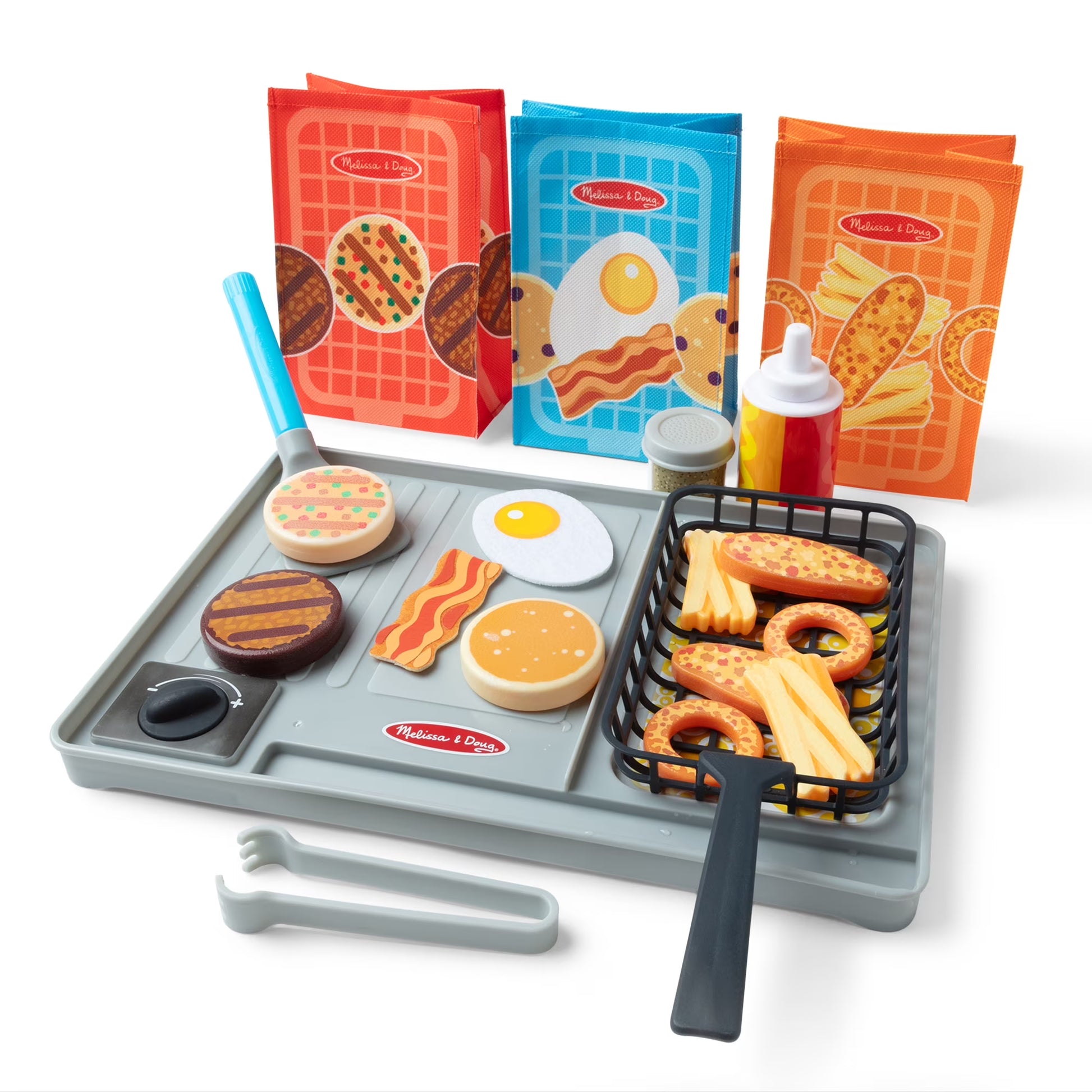 Flip & Fry Grill Play Set with Water WOW!® Color Reveal Play Food Preschool Toy Ages 3+