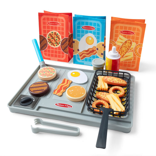 Flip & Fry Grill Play Set with Water WOW!® Color Reveal Play Food Preschool Toy Ages 3+