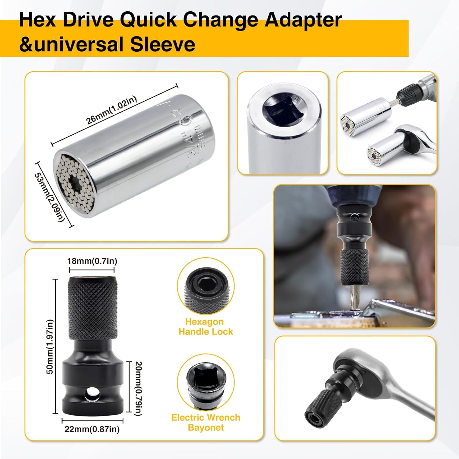 38Pcs Flexible Drill Bit Extension, 105° Right Angle Drill, Bit Holder, Hex Socket Adapter, Bendable Drill Bit Extension, Bit Holder Extension Screwdriver Bit Kit