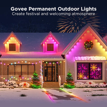 50Ft RGBICW Black Permanent Outdoor Lights 2 (Elite)
