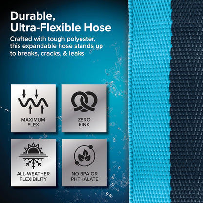 Evoflex2 25-Ft Drinking Water Hose - RV Drinking Water Hose Reinforced with Fabric & Ultra Lightweight - Contains No Lead, No BPA & No Phthalate - Abrasion Resistant (22577)