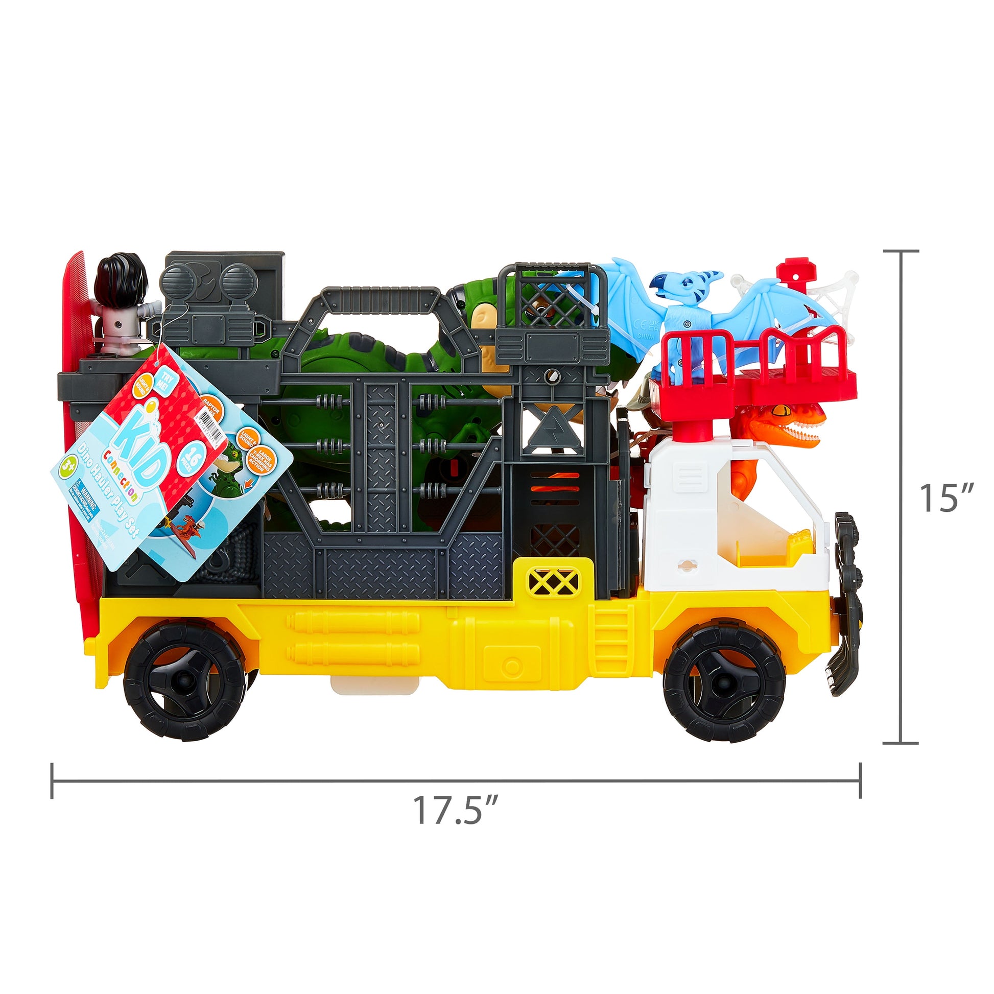 Dino Hauler Play Set, 16 Pieces