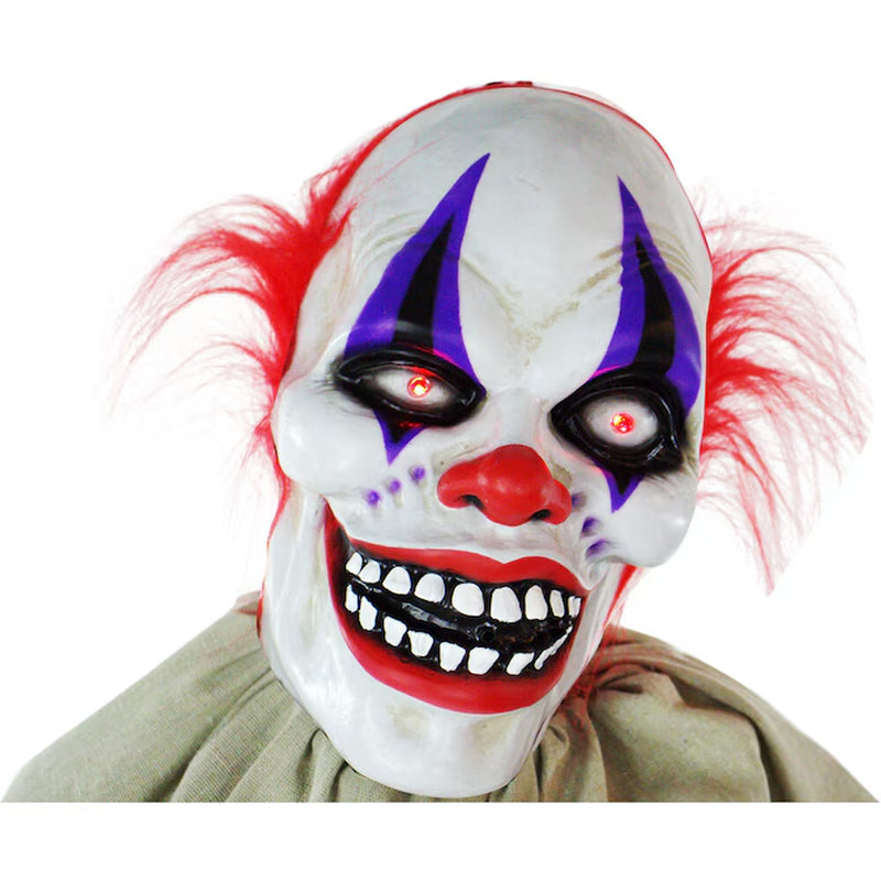 5-Ft Freestanding Motion Activated Talking Lighted Frans Clown Animatronic