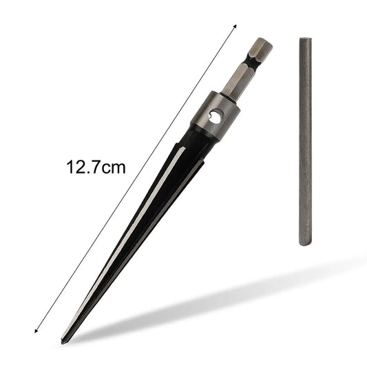 Handheld Tapered Hex Reamer Electric Drills Hexagonal T Handle Taper Reamers Metal Woodwork Hole-Processing Reamer Tool Supplies