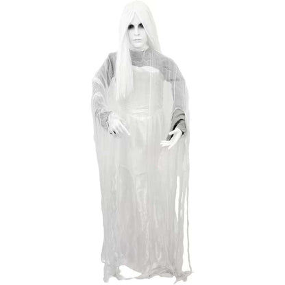 5.6 Ft. Rising Ghost Woman by Tekky, Sound Activated Halloween Animatronic
