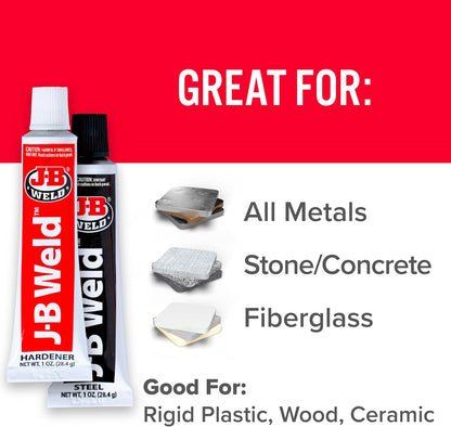 JB-Weld 8265S Original Cold-Weld Steel Reinforced Epoxy - 2 Oz.
