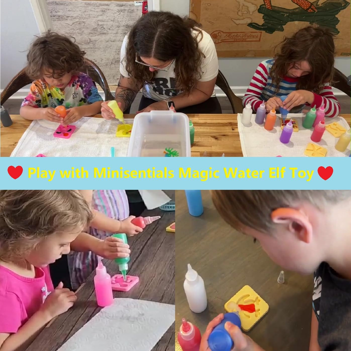 Magic Water Elf Toy Kit - 20 Magic Gels Aqua Water Fairy Pets - DIY Squishy Maker Toys - Creative Art Crafts Kits for Kids Activities - Birthday Gifts for Girls Boys Ages 6 7 8 9 10 Years Old