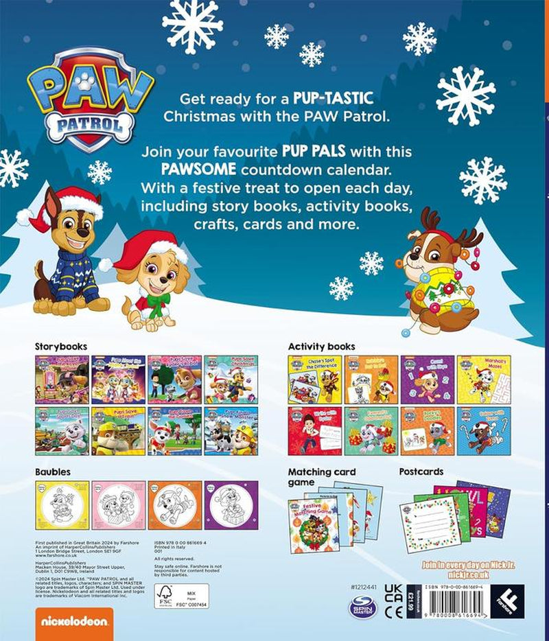 PAW PATROL Christmas Advent Calendar: the Perfect Keepsake Advent Gift for All PAW Patrol Fans