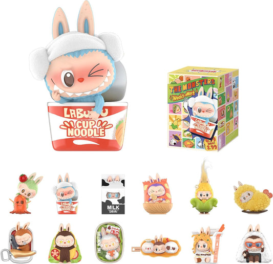 the Monsters Wacky Mart Series Blind Box Figures, Random Design Action Figures Collectible Toys Home Decorations, Holiday Birthday Gifts for Girls and Boys, Single Box