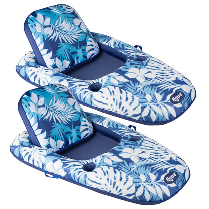 Aqua Luxury Pool Lounger, 2-Pack