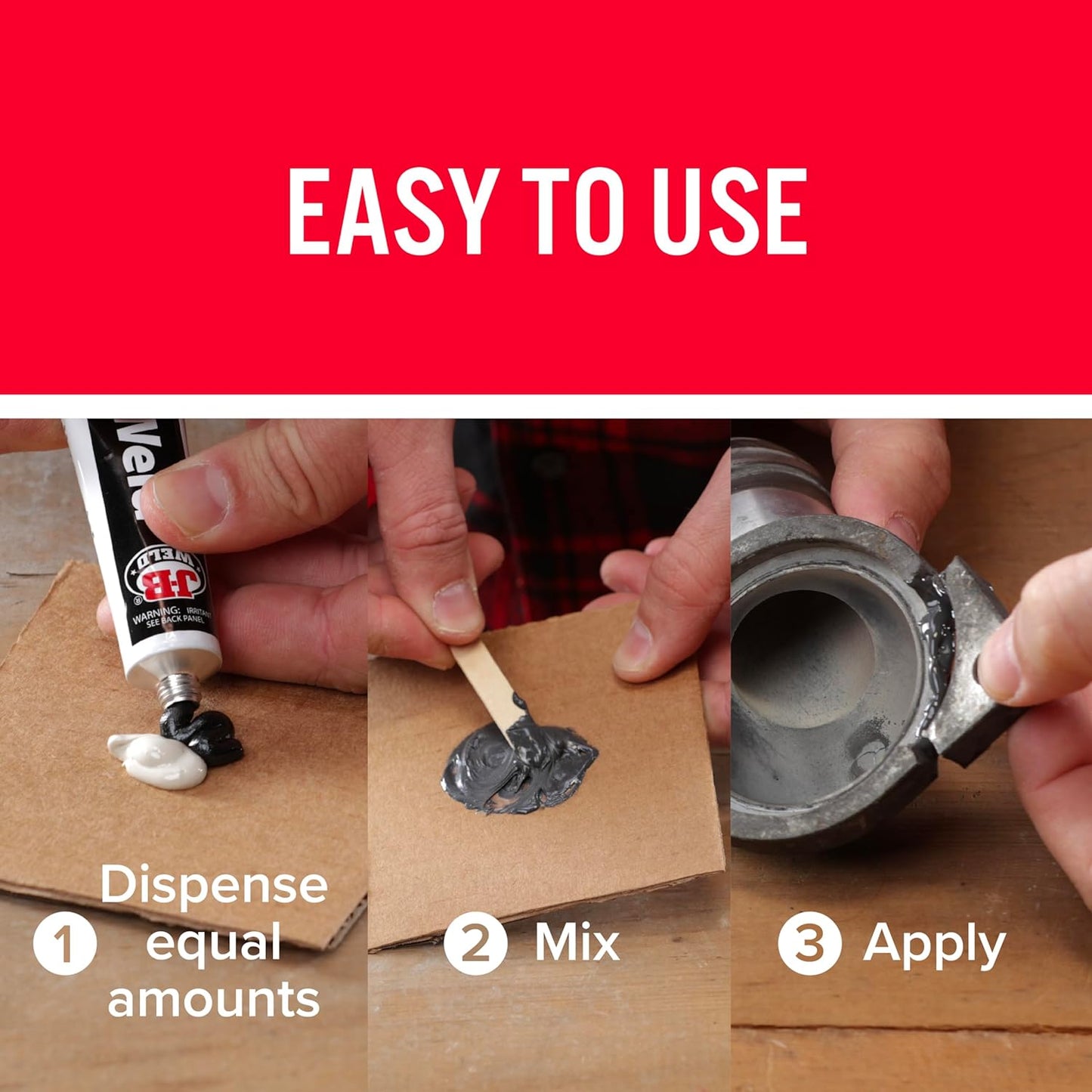 8276 Kwikweld Quick Setting Steel Reinforced Epoxy - Dark Grey 2 Oz