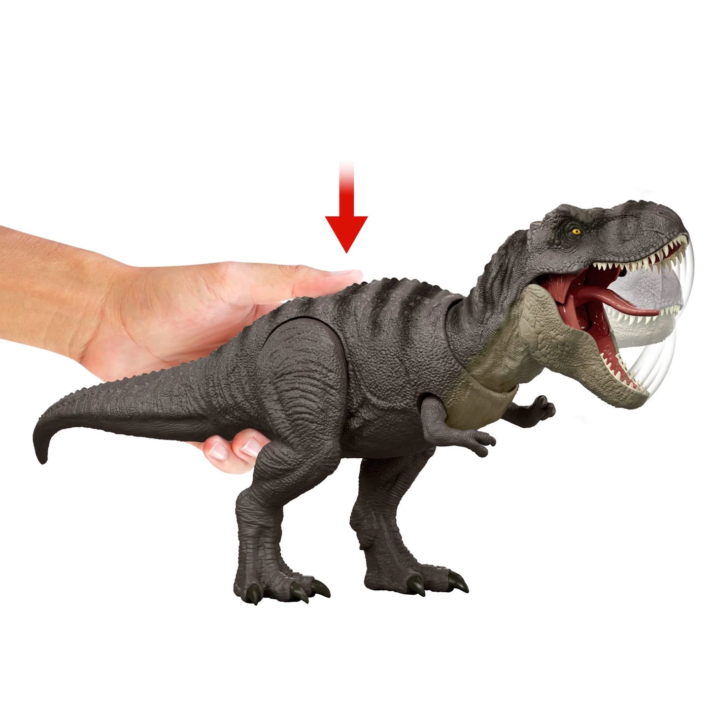 Rebirth Tyrannosaurus Rex Action Figure, Dinosaur Toy, T-Rex Chomp Attack