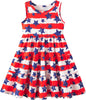 Little Girls Casual Sleeveless Dresses Summer Swing Twirly Sundress Kids 3D Cute Sun Dress 4-8T