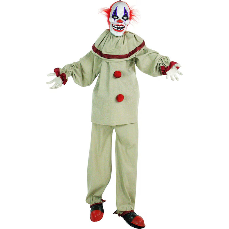 5-Ft Freestanding Motion Activated Talking Lighted Frans Clown Animatronic