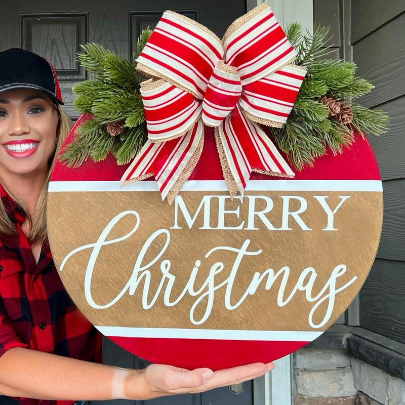 Christmas Front Door Decor Merry Christmas Christmas Wreath Christmas Decor Christmas Sign Christmas Door Wreath Christmas