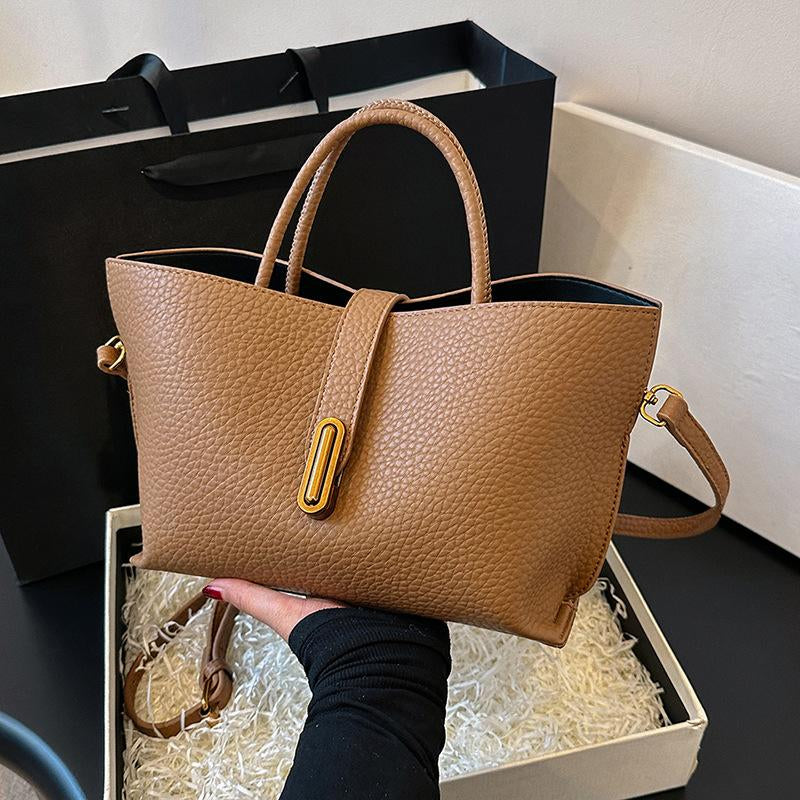 Women'S Elegant Solid Color Handbag Fashionable Crossbody Bag for Daily Use Casual Trendy Versatile High-Quality Daily Elegant Commuter Bag Casual Shoulder Bag Do Not Wash