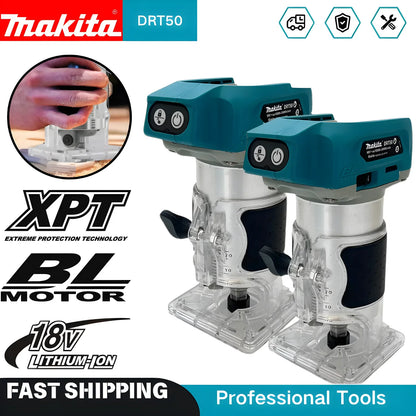 DRT50 18V LXT Cordless Trimmer, Brushless Motor, Professional Rechargeable Slotting and Milling Tool,Edge Trimmer